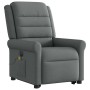 Sillón de masaje eléctrico reclinable elevable tela gris oscuro de , Sillones - Ref: Foro24-3303345, Precio: 312,28 €, Descue...