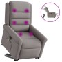 Sillón de masaje eléctrico reclinable elevable tela taupé de , Sillones - Ref: Foro24-3303351, Precio: 342,42 €, Descuento: %