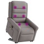 Sillón de masaje eléctrico reclinable elevable tela taupé de , Sillones - Ref: Foro24-3303351, Precio: 342,42 €, Descuento: %
