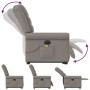Sillón de masaje eléctrico reclinable elevable tela taupé de , Sillones - Ref: Foro24-3303351, Precio: 342,42 €, Descuento: %