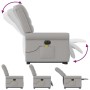 Sillón de masaje eléctrico reclinable elevable tela gris nube de , Sillones - Ref: Foro24-3303353, Precio: 324,06 €, Descuent...