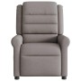 Sillón reclinable de masaje eléctrico tela gris taupe de , Sillones - Ref: Foro24-3303311, Precio: 256,08 €, Descuento: %