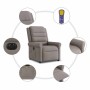 Sillón reclinable de masaje eléctrico tela gris taupe de , Sillones - Ref: Foro24-3303311, Precio: 256,08 €, Descuento: %