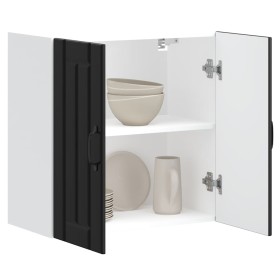 Armario de pared de cocina Lucca madera ingeniería negra de , Armarios de cocina - Ref: Foro24-853818, Precio: 55,54 €, Descu...