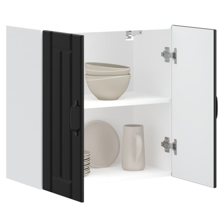 Armario de pared de cocina Lucca madera ingeniería negra de , Armarios de cocina - Ref: Foro24-853818, Precio: 55,54 €, Descu...