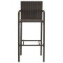 Muebles de bar de jardín 7 pzas ratán PE reposabrazos marrón de vidaXL, Conjuntos de jardín - Ref: Foro24-3064813, Precio: 47...