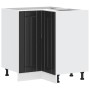 Mueble bajo esquinero de cocina Lucca madera ingeniería negra de , Armarios de cocina - Ref: Foro24-853748, Precio: 105,61 €,...