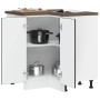 Mueble bajo esquinero de cocina Lucca madera ingeniería negra de , Armarios de cocina - Ref: Foro24-853748, Precio: 105,61 €,...