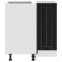 Mueble bajo esquinero de cocina Lucca madera ingeniería negra de , Armarios de cocina - Ref: Foro24-853748, Precio: 105,61 €,...