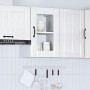 Armario pared para cocina puerta cristal Lucca blanco brillante de , Armarios de cocina - Ref: Foro24-853769, Precio: 65,49 €...