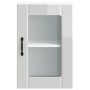 Armario pared para cocina puerta cristal Lucca blanco brillante de , Armarios de cocina - Ref: Foro24-853769, Precio: 65,49 €...