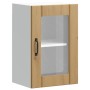 Armario pared para cocina puerta cristal Lucca roble artesanal de , Armarios de cocina - Ref: Foro24-853776, Precio: 65,84 €,...