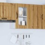 Armario pared para cocina puerta cristal Lucca roble artesanal de , Armarios de cocina - Ref: Foro24-853776, Precio: 65,84 €,...