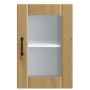 Armario pared para cocina puerta cristal Lucca roble artesanal de , Armarios de cocina - Ref: Foro24-853776, Precio: 65,84 €,...