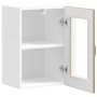 Armario pared para cocina puerta cristal Lucca roble artesanal de , Armarios de cocina - Ref: Foro24-853776, Precio: 65,84 €,...