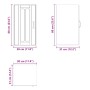 Armario de pared cocina Lucca madera contrachapada gris cemento de , Armarios de cocina - Ref: Foro24-853781, Precio: 48,70 €...