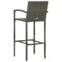 Muebles de bar de jardín 5 piezas ratán sintético gris de vidaXL, Conjuntos de jardín - Ref: Foro24-3064773, Precio: 325,88 €...