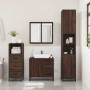 Set de muebles baño 3 pzas madera contrachapada roble marrón de , Muebles de baño - Ref: Foro24-3301019, Precio: 246,26 €, De...