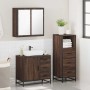 Set de muebles baño 3 pzas madera contrachapada roble marrón de , Muebles de baño - Ref: Foro24-3301019, Precio: 246,26 €, De...