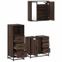 Set de muebles baño 3 pzas madera contrachapada roble marrón de , Muebles de baño - Ref: Foro24-3301019, Precio: 246,26 €, De...