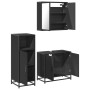 Juego de muebles de baño 3 pzas madera contrachapada negro de , Muebles de baño - Ref: Foro24-3300945, Precio: 221,08 €, Desc...