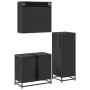Juego de muebles de baño 3 pzas madera contrachapada negro de , Muebles de baño - Ref: Foro24-3300945, Precio: 221,08 €, Desc...