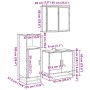Juego de muebles de baño 3 pzas madera contrachapada negro de , Muebles de baño - Ref: Foro24-3300945, Precio: 221,08 €, Desc...