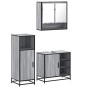 Set de muebles de baño 3 pzas madera contrachapada gris sonoma de , Muebles de baño - Ref: Foro24-3300998, Precio: 228,71 €, ...