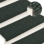 Alfombrilla de escaleras 15 uds tela punzonada marrón 65x21x4cm de vidaXL, Alfombrillas para escalones - Ref: Foro24-326192, ...