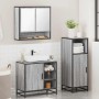Set de muebles de baño 3 pzas madera contrachapada gris sonoma de , Muebles de baño - Ref: Foro24-3300998, Precio: 228,71 €, ...