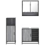 Set de muebles de baño 3 pzas madera contrachapada gris sonoma de , Muebles de baño - Ref: Foro24-3300998, Precio: 228,71 €, ...