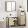 Set de muebles de baño 3 pzas madera contrachapada roble Sonoma de , Muebles de baño - Ref: Foro24-3300966, Precio: 211,37 €,...