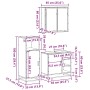 Set de muebles de baño 3 pzas madera contrachapada roble Sonoma de , Muebles de baño - Ref: Foro24-3300966, Precio: 211,37 €,...