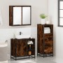 Set de muebles baño 3 pzas madera contrachapada roble ahumado de , Muebles de baño - Ref: Foro24-3301027, Precio: 236,89 €, D...