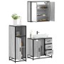 Set de muebles de baño 3 pzas madera contrachapada gris sonoma de , Muebles de baño - Ref: Foro24-3300958, Precio: 248,01 €, ...