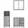 Set de muebles de baño 3 pzas madera contrachapada gris sonoma de , Muebles de baño - Ref: Foro24-3300958, Precio: 248,01 €, ...