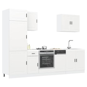 Mueble de cocina Kalmar blanco 7 piezas madera contrachapada de , Armarios de cocina - Ref: Foro24-3314781, Precio: 595,74 €,...