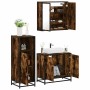 Set de muebles baño 3 pzas madera contrachapada roble ahumado de , Muebles de baño - Ref: Foro24-3300947, Precio: 200,19 €, D...