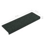 Alfombrilla de escaleras 15 uds tela punzonada marrón 65x21x4cm de vidaXL, Alfombrillas para escalones - Ref: Foro24-326192, ...