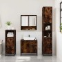 Set de muebles baño 3 pzas madera contrachapada roble ahumado de , Muebles de baño - Ref: Foro24-3300987, Precio: 240,72 €, D...