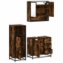 Set de muebles baño 3 pzas madera contrachapada roble ahumado de , Muebles de baño - Ref: Foro24-3300987, Precio: 240,72 €, D...