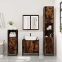 Set de muebles baño 3 pzas madera contrachapada roble ahumado de , Muebles de baño - Ref: Foro24-3301067, Precio: 267,70 €, D...