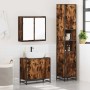 Set de muebles baño 3 pzas madera contrachapada roble ahumado de , Muebles de baño - Ref: Foro24-3301067, Precio: 267,70 €, D...