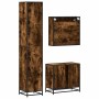 Set de muebles baño 3 pzas madera contrachapada roble ahumado de , Muebles de baño - Ref: Foro24-3301067, Precio: 267,70 €, D...