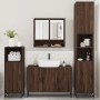 Set de muebles baño 4 pzas madera contrachapada roble marrón de , Muebles de baño - Ref: Foro24-3301224, Precio: 409,77 €, De...