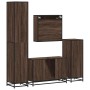 Set de muebles baño 4 pzas madera contrachapada roble marrón de , Muebles de baño - Ref: Foro24-3301224, Precio: 409,77 €, De...