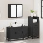 Juego de muebles de baño 3 pzas madera contrachapada negro de , Muebles de baño - Ref: Foro24-3301010, Precio: 253,83 €, Desc...
