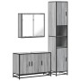 Set de muebles de baño 3 pzas madera contrachapada gris sonoma de , Muebles de baño - Ref: Foro24-3301073, Precio: 312,56 €, ...