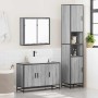 Set de muebles de baño 3 pzas madera contrachapada gris sonoma de , Muebles de baño - Ref: Foro24-3301073, Precio: 312,56 €, ...