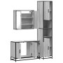 Set de muebles de baño 3 pzas madera contrachapada gris sonoma de , Muebles de baño - Ref: Foro24-3301073, Precio: 312,56 €, ...